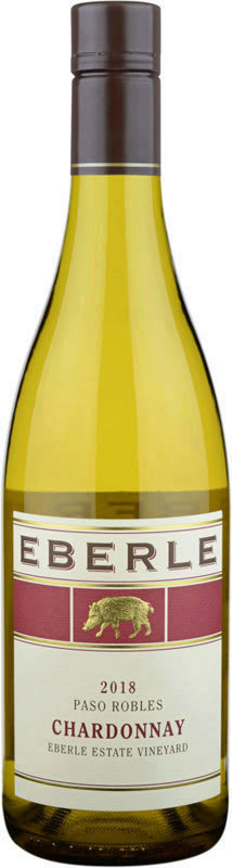 Eberle Chardonnay 2018 Front Bottle Shot