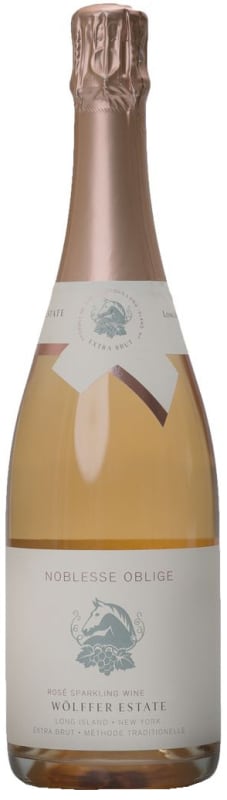 Wolffer Noblesse Oblige Brut Rose 2014 Front Bottle Shot