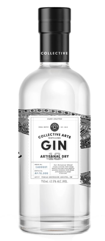 Collective Arts Artisanal Dry Gin Front Bottle Shot