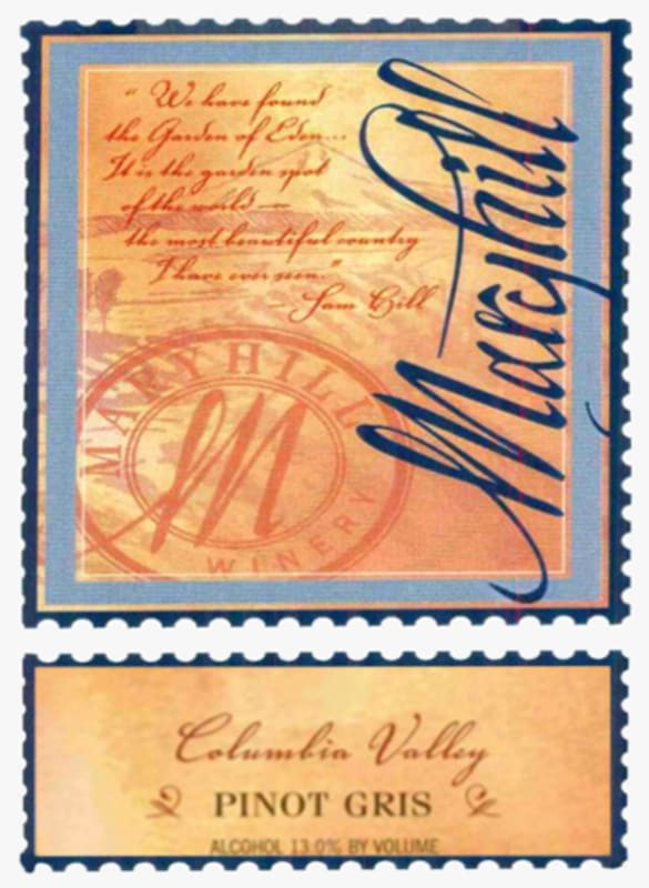 Maryhill Pinot Gris 2005 Front Label