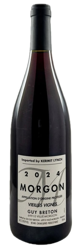 Guy Breton Morgon Vieilles Vignes 2024 Front Bottle Shot