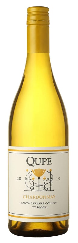 Qupe Santa Barbara County Y Block Chardonnay 2019 Front Bottle Shot