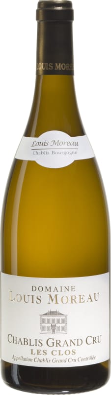 Domaine Louis Moreau Chablis Les Clos Grand Cru 2022 Front Bottle Shot