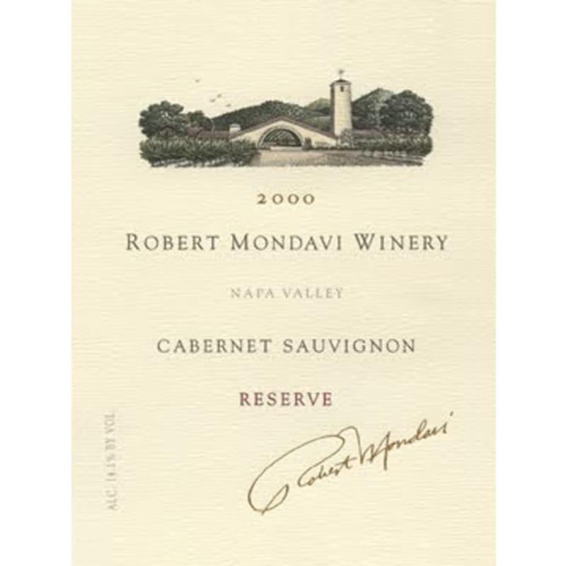 Robert Mondavi Reserve Cabernet Sauvignon (1.5 Liter Magnum) 2000 Front Label