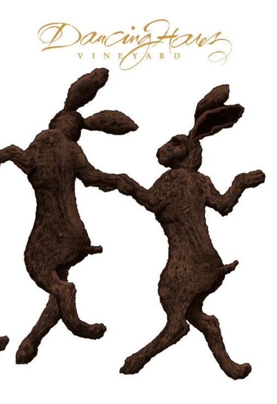Dancing Hares Red 2004 Front Label