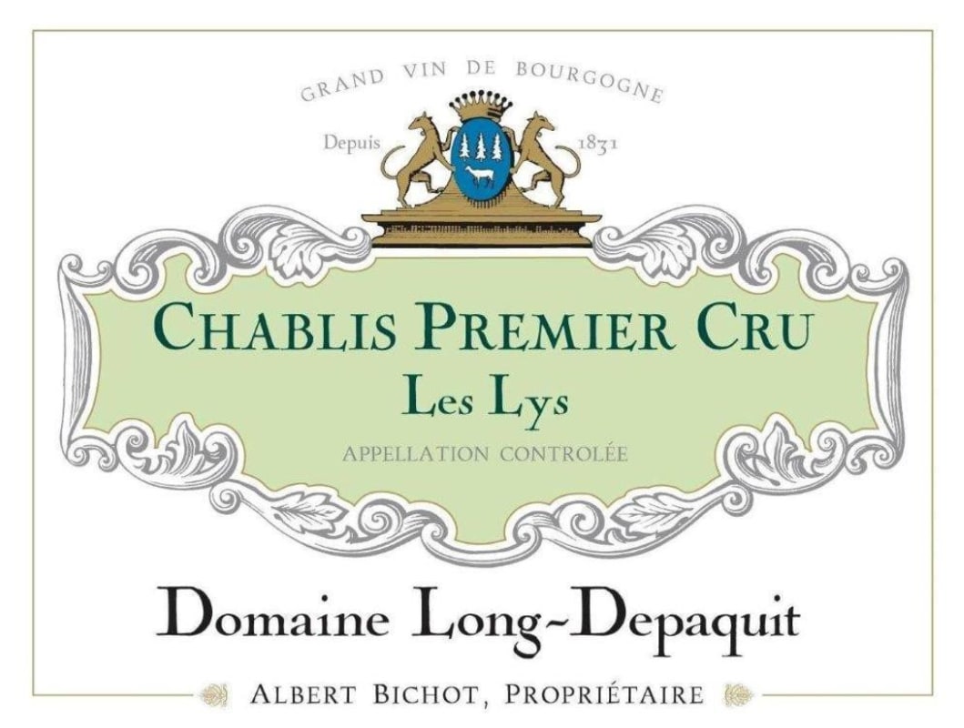 Albert Bichot Chablis Les Lys Premier Cru Domaine Long-Depaquit 2014 Front Label