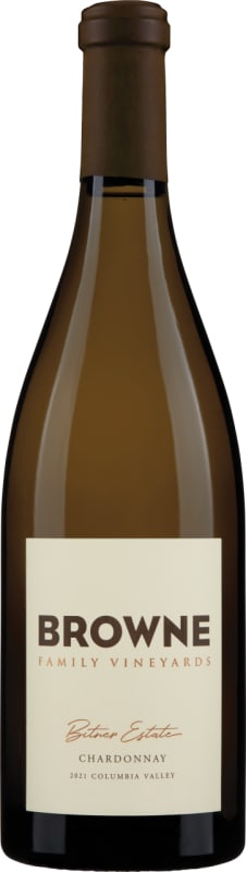 Browne Family Vineyards Bitner Estate Chardonnay 2021 Front Bottle Shot
