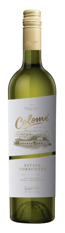 Bodega Colome Torrontes 2019 Front Bottle Shot