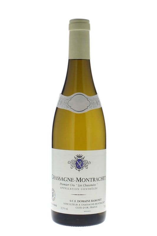 Domaine Jean-Claude Ramonet Chassagne-Montrachet Les Chaumees Premier Cru 2017 Front Bottle Shot