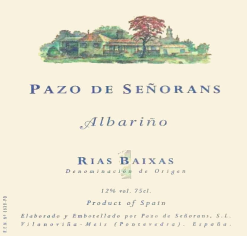 Pazo de Senorans Albarino 2001 Front Label