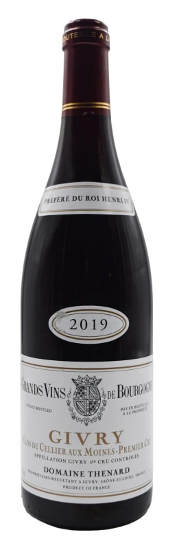 Baron Thenard Givry Clos de Cellier Aux Moines Premier Cru 2019 Front Bottle Shot
