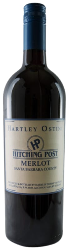 Hitching Post Hartley Ostini Merlot 2016 Front Bottle Shot