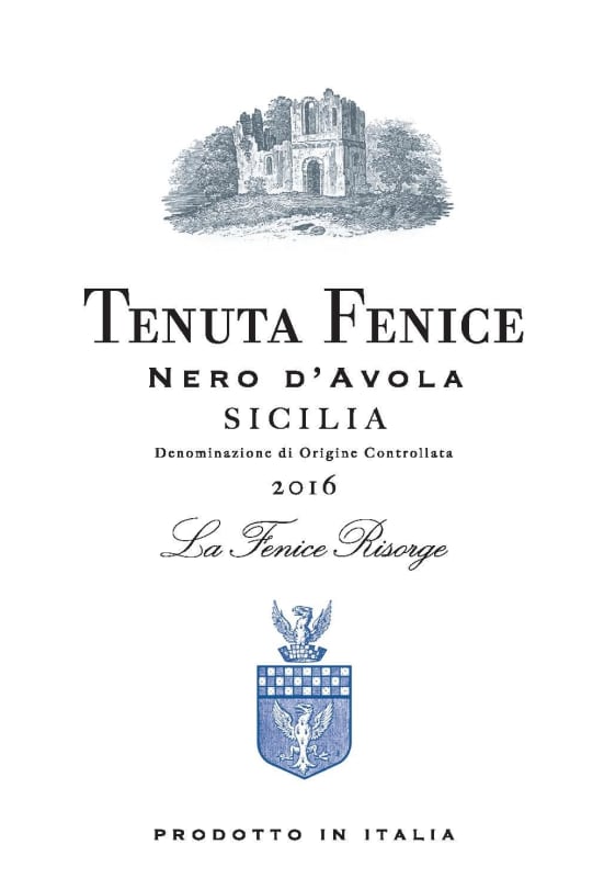 Tenuta Fenice Nero d'Avola 2016 Front Label