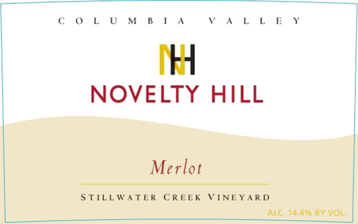 Novelty Hill Stillwater Creek Vineyard Merlot 2010 Front Label