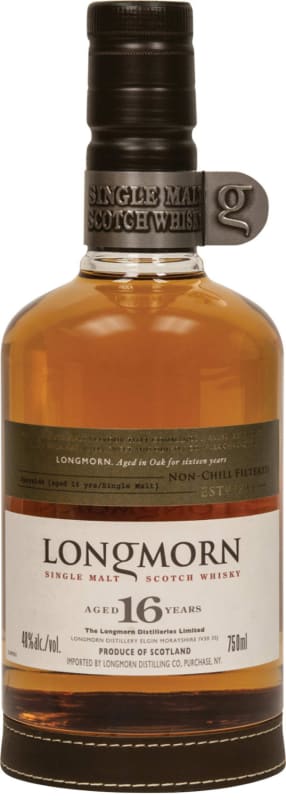 Longmorn 16 Year Single Malt Scotch Whisky Front Bottle Shot