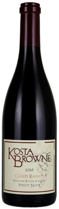 Kosta Browne Giusti Ranch Pinot Noir 2015 Front Bottle Shot
