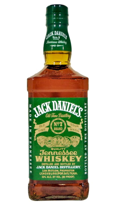 Jack Daniel's Green Label Tennessee Whiskey (1.75 Liter Bottle) Front Bottle Shot