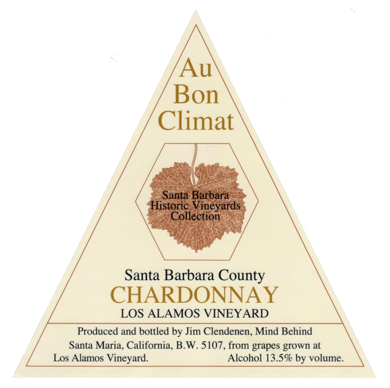 Au Bon Climat Los Alamos Chardonnay 2017 Front Label