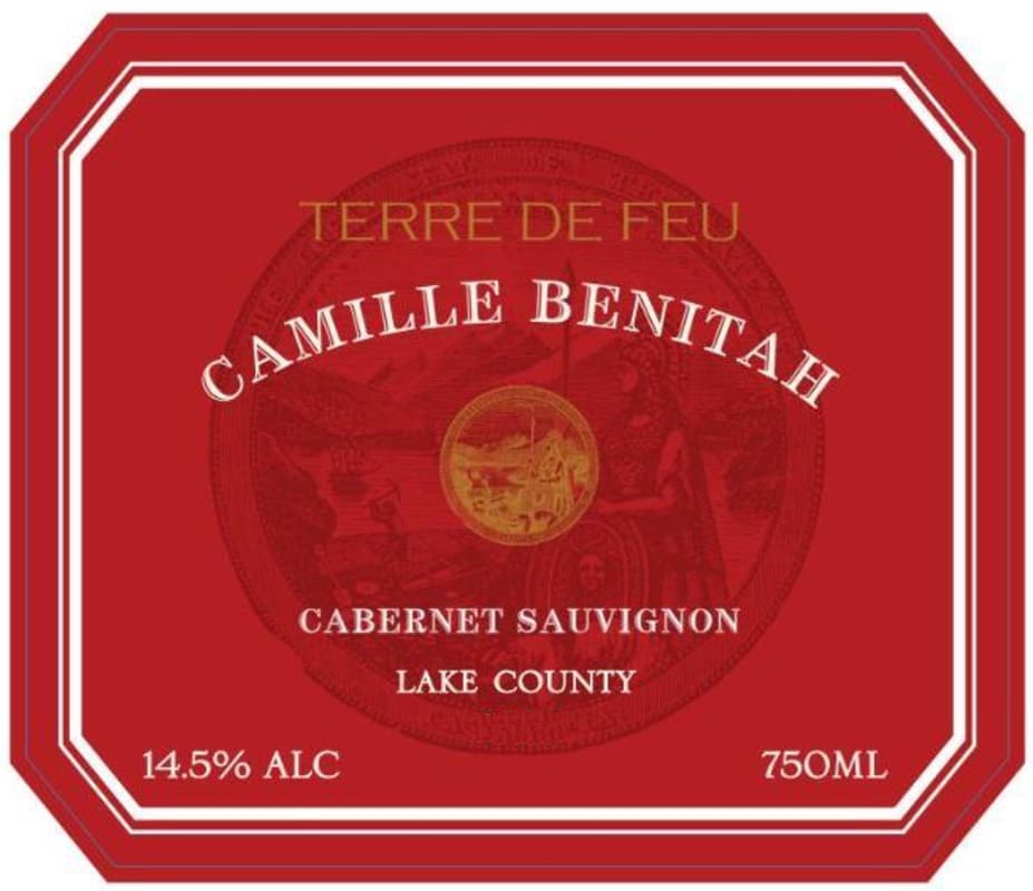 Camille Benitah Terre de Feu Cabernet Sauvignon 2017 Front Label