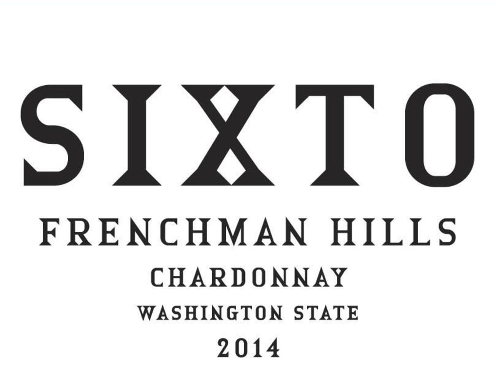 Charles Smith Wines Frenchman Hills Sixto Chardonnay 2014 Front Label