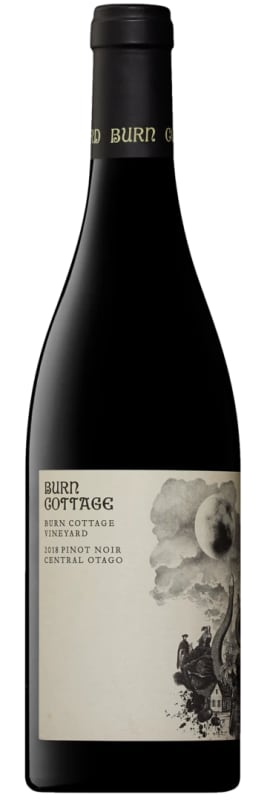 Burn Cottage Pinot Noir 2018 Front Bottle Shot