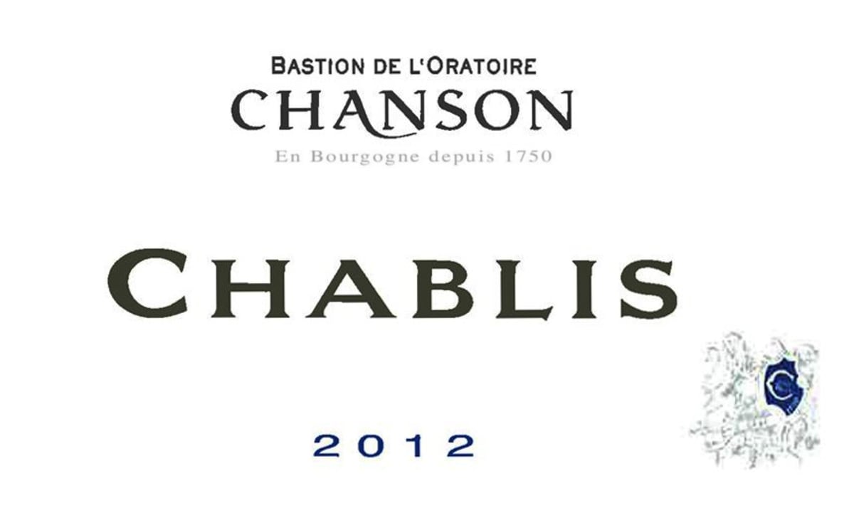 Chanson Pere & Fils Chablis 2012 Front Label