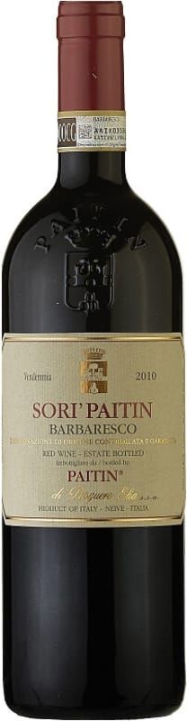 Paitin Barbaresco Sori Paitin Serraboella 2010 Front Bottle Shot