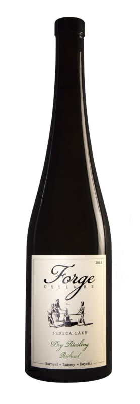 Forge Cellars Railroad Vineyard Dry Riesling 2018 Front Bottle Shot