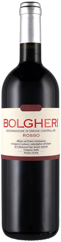 Podere Grattamacco Bolgheri Rosso 2019 Front Bottle Shot