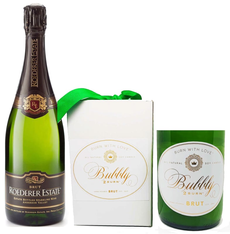 92 Point Champagne & Candle Gift Set Gift Product Image