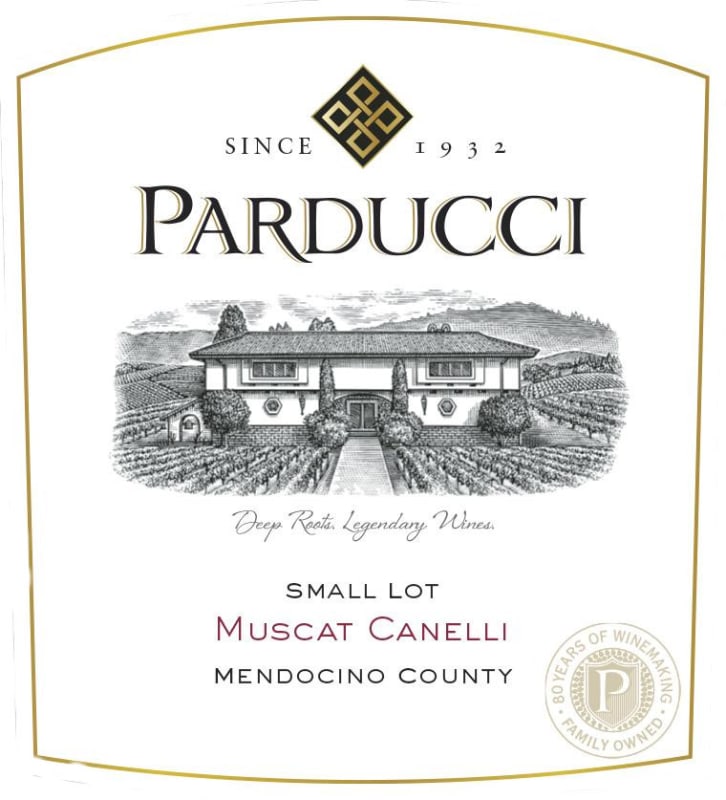 Parducci Small Lot Canelli Muscat 2016 Front Label