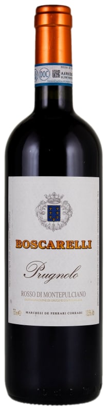 Boscarelli Prugnolo Rosso di Montepulciano 2019 Front Bottle Shot