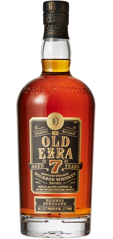 Ezra Brooks 7 Year Old Ezra Kentucky Straight Bourbon Whiskey Front Bottle Shot