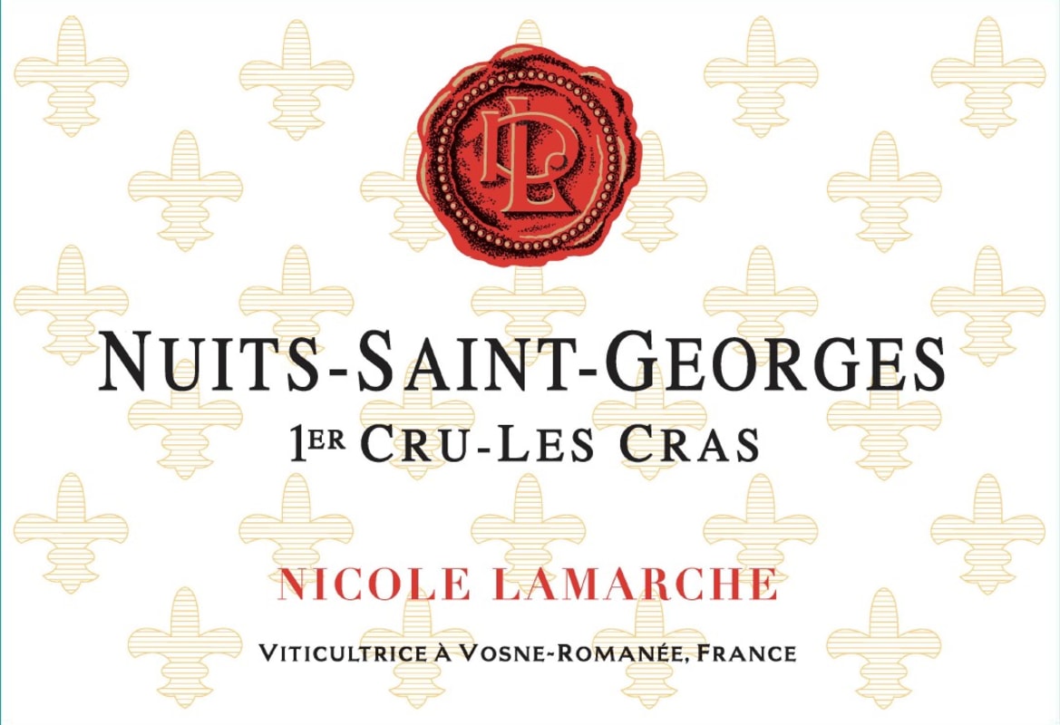 Nicole Lamarche Nuits-St-Georges Les Cras Premier Cru 2018 Front Label