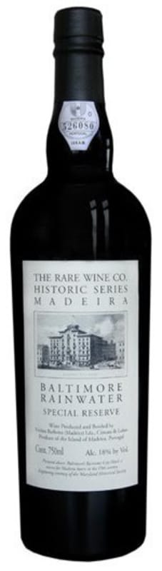 Rare Wine Co. Baltimore Rainwater Special Reserve Madeira Front Bottle Shot