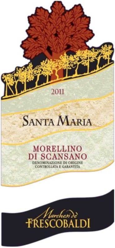 Frescobaldi Morellino di Scansano Santa Maria 2011 Front Label