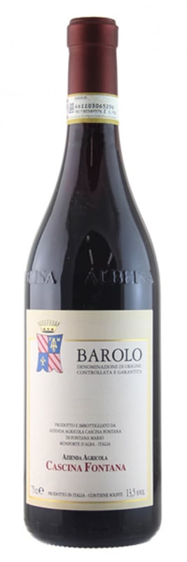 Cascina Fontana Barolo 2019 Front Bottle Shot