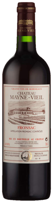 Chateau Mayne Vieil 2019 Front Bottle Shot