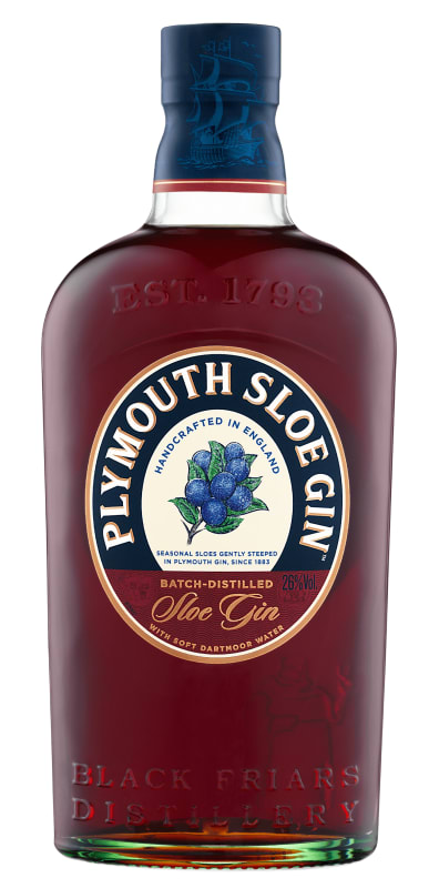 Plymouth Gin Sloe Gin Front Bottle Shot