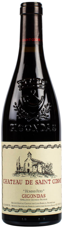 Chateau de Saint Cosme Gigondas Hominis Fides 2018 Front Bottle Shot