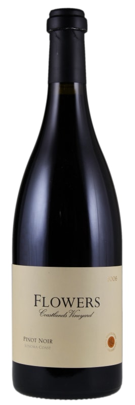 Flowers Coastlands Pinot Noir 2006 Front Bottle Shot