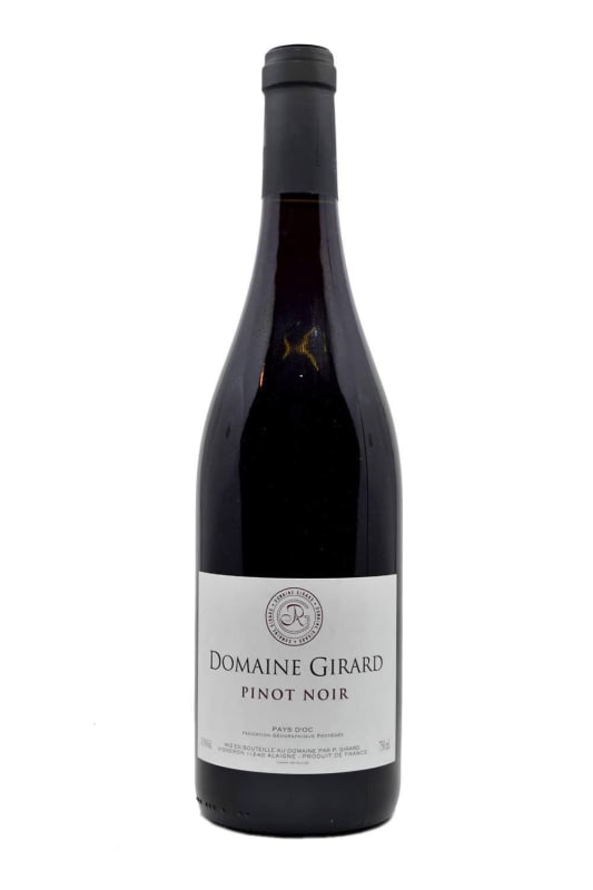 Domaine Girard Pays d'Oc Pinot Noir 2019 Front Bottle Shot