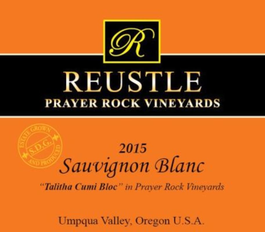 Reustle - Prayer Rock Vineyards Talitha Cumi Bloc Sauvignon Blanc 2015 Front Label