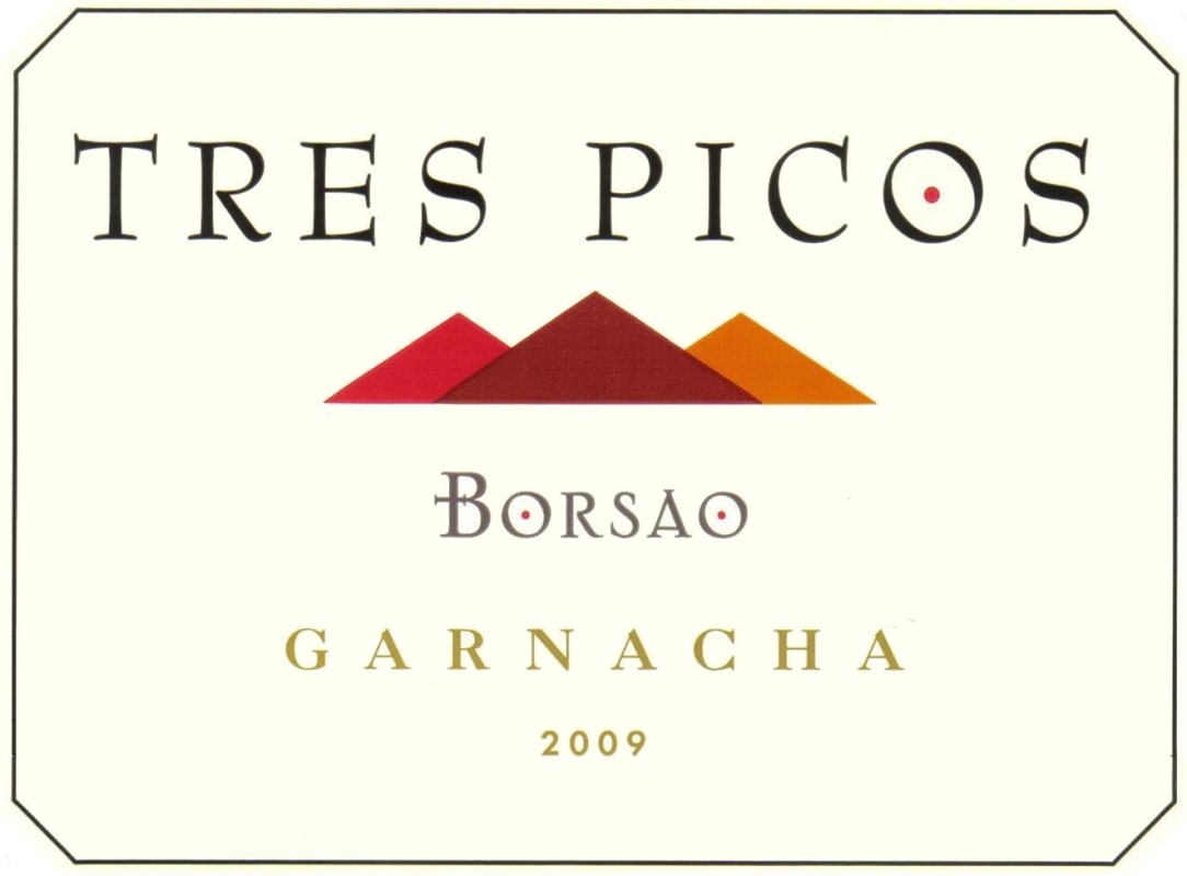 Borsao Tres Picos Garnacha 2009 Front Label