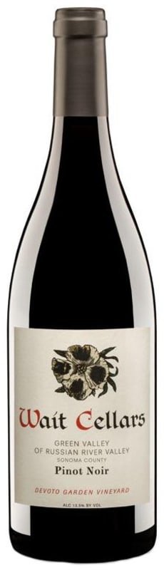 Wait Cellars Devoto Garden Vineyard Pinot Noir 2016 Front Bottle Shot