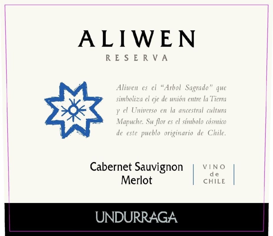 Undurraga Aliwen Reserva Cabernet Sauvignon Merlot 2006 Front Label