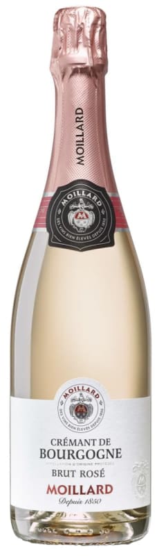 Moillard Cremant de Bourgogne Brut Rose 2023 Front Bottle Shot