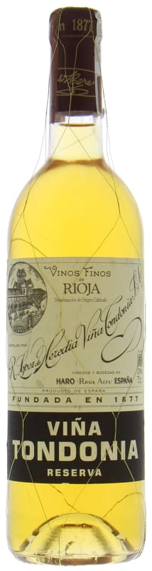 R. Lopez de Heredia Rioja Vina Tondonia Reserva Blanco 2004 Front Bottle Shot