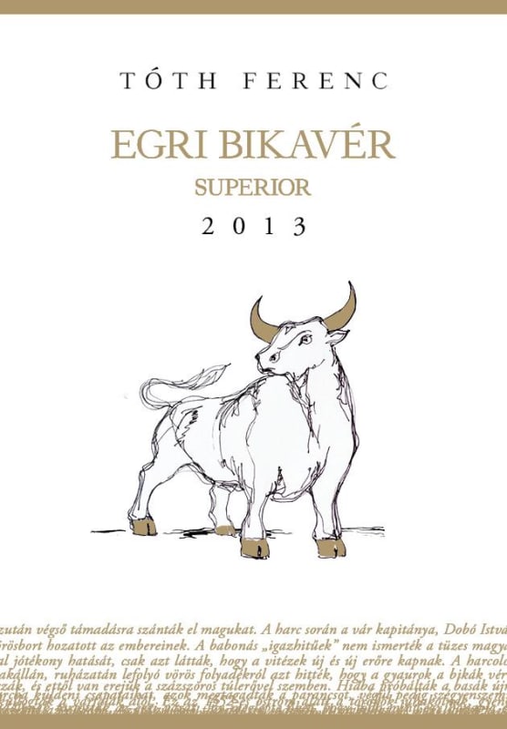 Toth Ferenc Winery Egri Kekfrankos 2012 Front Label