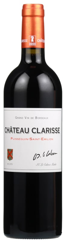Chateau Clarisse Puisseguin-Saint-Emilion 2017 Front Bottle Shot